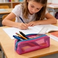 thumbnail image 4 of Estuche de Malla con Cremallera – Bolsa Portátil para Guardar Artículos de Papelería para Niños y Niñas – Organiza Bolígrafos, Lápices y Pinceles – Úsalo Como Estuche para Lápices o Bolsa Multiusos p, 4 of 7