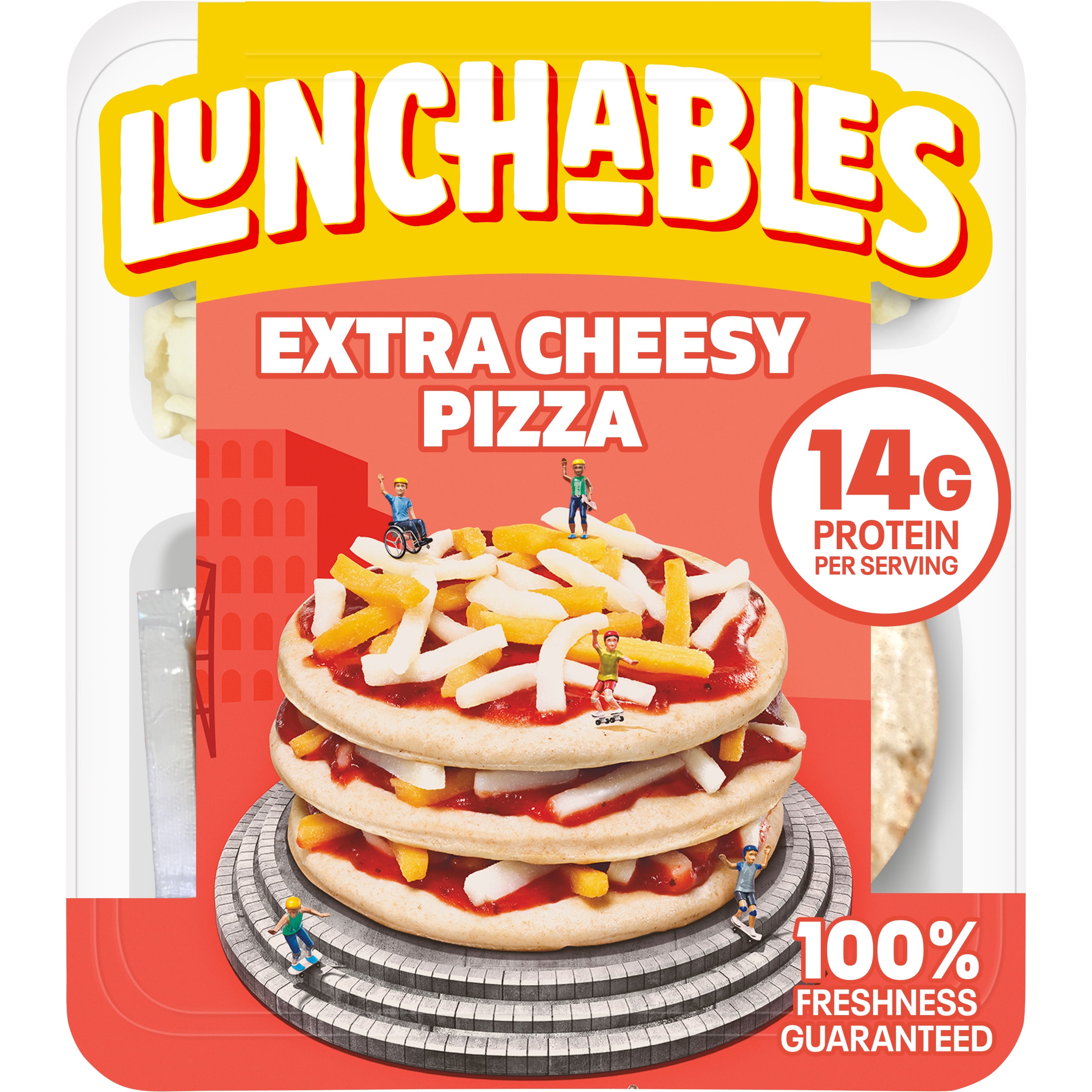 Lunchables Extra Cheesy Pizza Kids Lunch Snack, 4.2 oz Tray