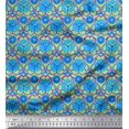 thumbnail image 1 of Soimoi Georgette Viscose Fabric Flower Artistic Print Fabric by Yard 42 Inch Wide, 1 of 3
