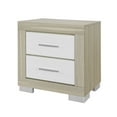 thumbnail image 2 of Emma Table de Chevet en Bois Naturel-Blanc, 2 of 6