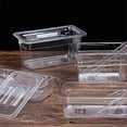 thumbnail image 6 of Acrylic Cold Dish Tray Multipurpose Catering Basin Food Preservation Box with Lids for Fast Food Restaurants Buffet Serving Display, UKHBMC | White, 6 of 7