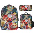 thumbnail image 1 of Pixel Plumber Adventure Game Backpack Knowledge Space Colony Bookbag with Dome Lunch System, 1 of 4