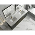 thumbnail image 6 of Barsalona 60" Double sink Vanity Dawn grey Finish , Golden Brass Hardware, 6 of 10