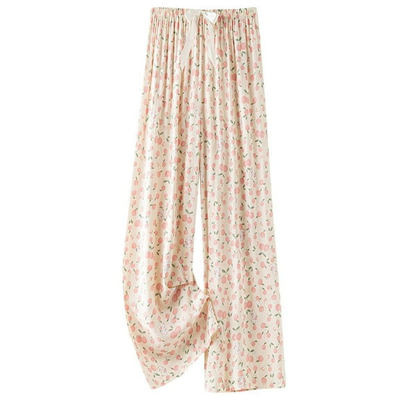 Njagoc3 Womens Breathable Bamboo Sleep Casual Pants Moisture-Wicking for Night Sweats (Non-See Through)