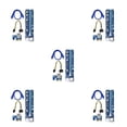 thumbnail image 2 of ziyahi 100PCS VER008C Riser Card USB3.0 PCI PCIE PCI-E 1X To 16X Extender 60CM 008C Riser Adapter With LED For GPU 5Set, 2 of 6