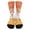 Orange, variant on Kids' Ice Cream Crew Socks - Melting Ice Cream & Sprinkle Print Socks for Boys & Girls (7-12 Years)