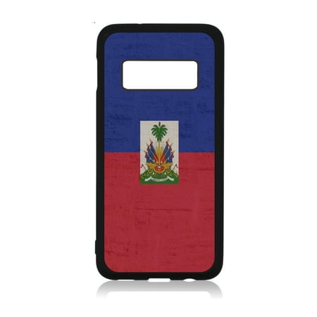 Haiti Accessories Flag Haiti - Haitian Flag Black Rubber Case Cover for The Samsung Galaxy s10 Plus / s10+ / s10P - Samsung Galaxy s10 Plus Accessories - Samsung Galaxy s10 Plus Case ()