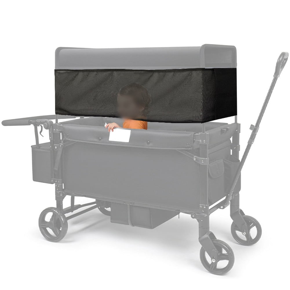 Camping Wagon Stroller Sunshade Net Breathable Canopy Adjustable Wagon Cover
