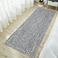 thumbnail image 2 of Haperlare Braided Print Runner Rugs for Hallway Washable Non Slip Entryway Laundry Runner Rug,Indoor Floor Rugs,2'x6' Solid Grey, 2 of 7