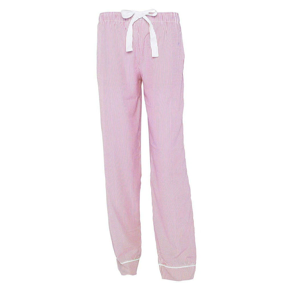 Women's Stripe Seersucker Lounge Wear Pajama Pants in Pink Green or ...