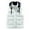 White, variant on Men's Winter Puffer Vest Removable Hooded Quilted Padded Sleeveless Vest Color: Black Size: XL