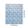 thumbnail image 2 of Tanglewen 30x40" Christmas Snowman Blanket Gift Cozy Soft Fleece Blanket for Home Chair Sofa Couch Bed Christmas Gift Blue Soft Warm Winter Blanket, 2 of 2