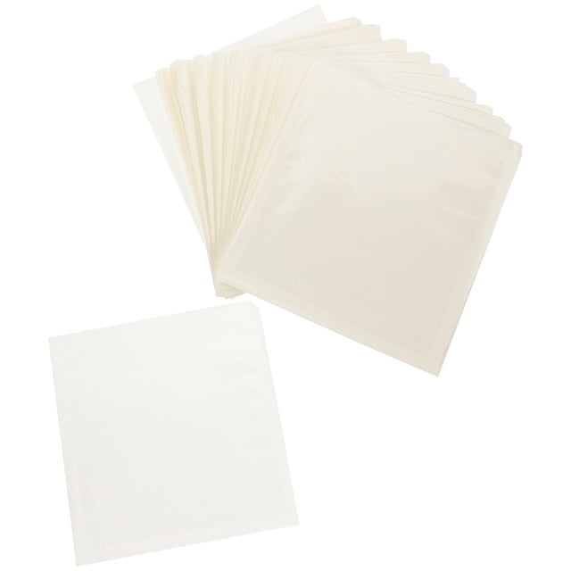 OULII 100Pcs White Baking Bread Bags with Window for Snack Bars and Party Packaging