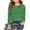 Green, variant on XDZJLR Girl's Tops Long Sleeve Sequin Printed Sweater Children'S Round Flash Monochrome Long Range Spring Summer T Shirt 2-3 T