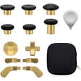 thumbnail image 4 of Prociv 17 in 1 Metal Thumbsticks for Xbox One Elite Series 2, Elite Series 2 Controller Accessory Parts, Gaming Accessory Replacement, Metal Mod 6 Swap Joystick, 4 Paddles, 2 D-Pads, 1 Tool (Gold), 4 of 8