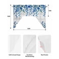 thumbnail image 5 of Spring Blue Floral Swag Valances for Windows, Small Curtains Drapes, Farmhouse Weeping Floral Leaves Wood Kitchen Window Curtains Over Sink Window Treatment Valance for Bedroom/Bathroom 56"x36", 5 of 5