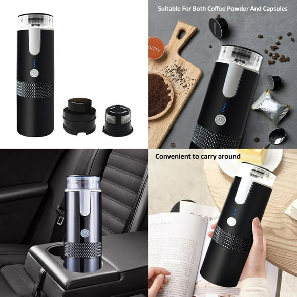 YMTQ Compact and Convenient Mini Rechargeable Wireless Portable Espresso Coffee Maker Machine for Car Office Travel Capsule Compatible
