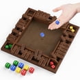 thumbnail image 1 of Juego Shut The Box PRIMBARBER de madera para 1-4 jugadores con 8 dados, 1 of 7
