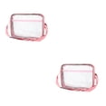 thumbnail image 1 of kurtrusly Sac à Outils Portable Taille et PVC pour Rangement d'Outils Transparent Anti-Statique Salle Blanche Sac à Outils Transparent Résistant à l'Eau Rose 2ensemble, 1 of 6
