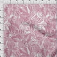 thumbnail image 4 of oneOone Cotton Poplin Rose Pink Fabric Leaves Fabric For Sewing Printed Craft Fabric By The Yard 56 Inch Wide, 4 of 4