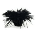 thumbnail image 2 of Zucker Feather Products Rooster Saddles White Dyed - 6-8" - Black, 2 of 2