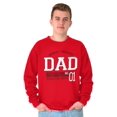 thumbnail image 4 of Fathers Day World's Greatest Dad No 1 Men's Big & Tall Crewneck Sweatshirt Brisco Brands 4X, 4 of 5