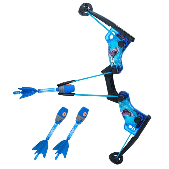 HyperStrike FireTek Bow Archer Pack, Light Up Bow and Light Up Zonic Whistle Arrows