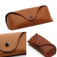 thumbnail image 6 of Farfi Portable Unisex Faux Leather Eye Glasses Sunglasses Holder Box Case Cover (Brown), 6 of 10