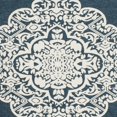 thumbnail image 6 of SAFAVIEH Marbella Beatrice Traditional Area Rug, Dark Blue/Ivory, 6' x 6' Square, 6 of 6