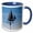 Blue/White, variant on 3drose, Usa, Massachusetts, Cape Ann, Annisquam. Sailing Ship Weather Vane, 11oz Two-tone Green Mug