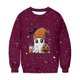 thumbnail image 5 of Heisall Womens Hoodies Halloween-themed Sparkling Print Round Neck Long Sleeve Fleece-lined Casual Sporty Fashion Sweatshirts, 5 of 9