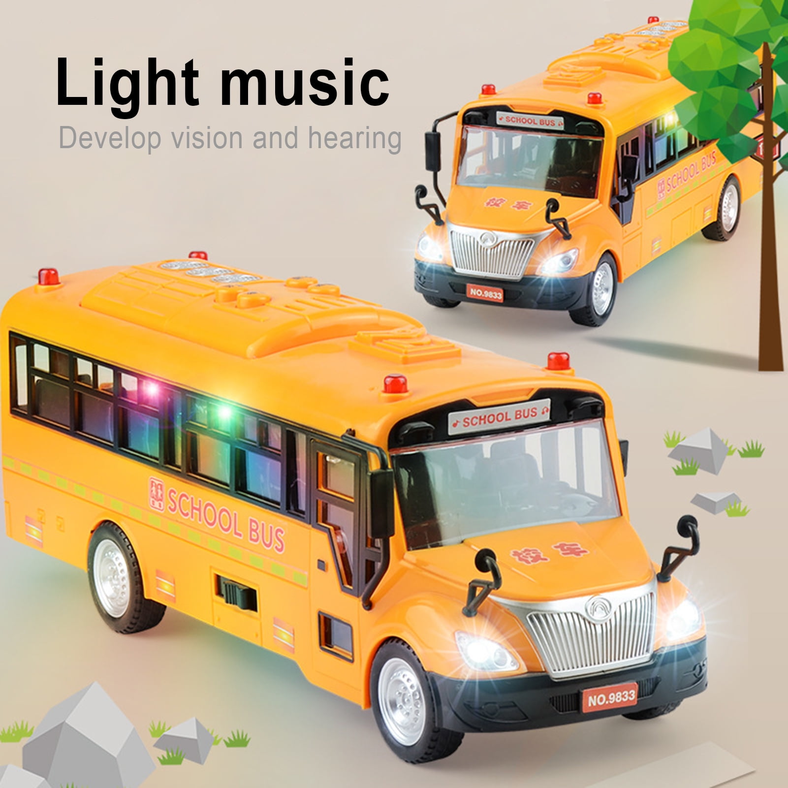 Bump-n-go Details about   School Bus   Sounds & Music Lights 