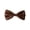 Brown, variant on Pre-tied Bow Tie in Gift Box- Black & White Large Checkered