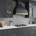 thumbnail image 2 of Siena 5.35 in. x 5.35 in. Matte Grey Ceramic Star-Shaped Wall and Floor Tile (5.37 sq. ft./case) (27-pack), 2 of 5