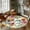 A, variant on Washable Round Rug Living Room Circle Area Rugs for Bedroom, Vintage Non Slip Low Pile Carpet for Kitchen Suitable For Dining Room Living Room Bedroom Entrance And Kitchen Carpet