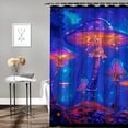 thumbnail image 2 of Orinice Mushroom Forest Night Bathroom Decor Set, Colorful Luxurious Graphic Print Polyester Fabric Fashion Shower Curtain Set with Hooks, Waterproof Shower Curtain for Bathroom 69x72, 2 of 7