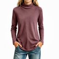 thumbnail image 2 of WAVSUF Girls Mock Turtleneck Undershirt, Soft Comfort Knitted Soft Long Sleeve Winter Warm Casual Daily Top 3, 2 of 6