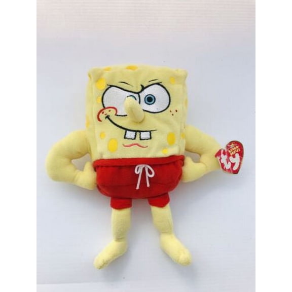 TY Beanie Baby - Spongebob Squarepants (MUSCLEBOB BUFFPANTS) (8") Plush