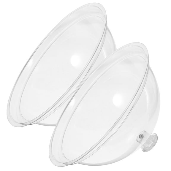 HOOWIFFY Portable Food Cover Made of Acrylic and Practical 8 inches Transparent Circle Design for Easy Storage