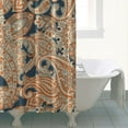 thumbnail image 4 of Chic Vintage Shower Curtain - Ethnic Mandala Pattern Waterproof Bathroom Drapes 72x72, Rustic Bohemian Decor with Reinforced Grommets & 12 Hooks, 4 of 5