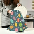 thumbnail image 6 of Dreamtimes Easter Egg Kitchen Dish Towel 6 Pack, Soft Absorbent Dishcloths Reusable Hand Towel Washable Tea Towels for Home Kitchen Bar Table Decor, 28 x 18 Inch, 6 of 7