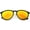 Matte Black Gold / Orange Yellow Mirror, variant on sunglassLA Unisex Modern Horn Rimmed Sunglasses Metal Arms Round Mirrored Lens 52mm (Matte Tortoise Gold / Orange Yellow Mirror) - 52mm