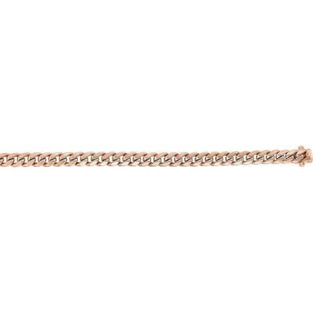 14K Rose Gold 6.1mm Classic Miami Cuban with Box Lock Bracelet