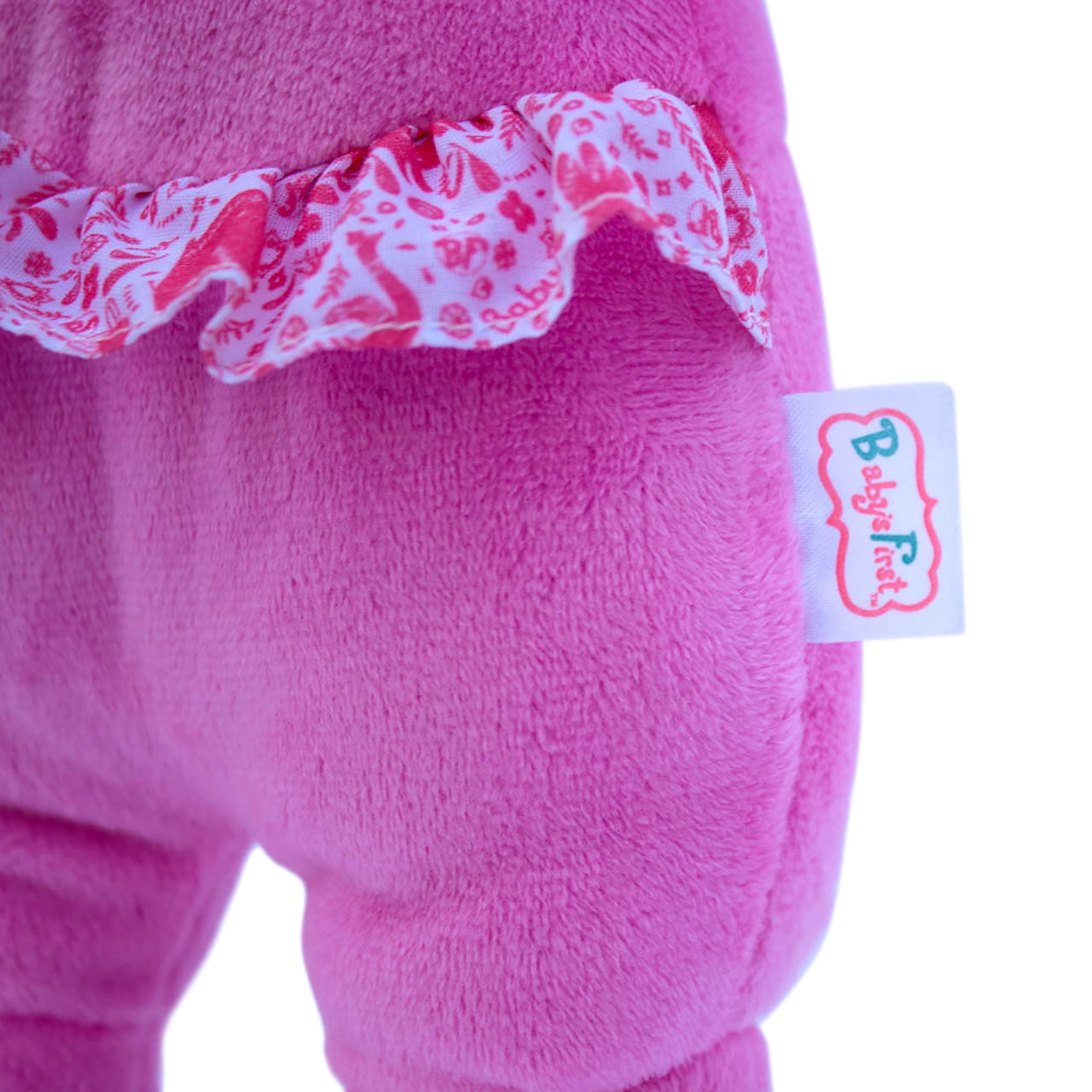 Baby's First: Love Bear Baby Doll - Pink Fleece Outfit, Interactive Musical Doll, Plays This Little Light of Mine, Soft Toy, Baby-Kids-Toddlers 3mo+