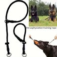 thumbnail image 3 of QJUHUNG Adjustable Dog Training Leash With Slip Collar And Choke Loop  Durable Nylon Rope For Outdoor Walking  Suitable For All Dog Breeds ZZZ, 3 of 6