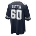 thumbnail image 3 of Men's Nike Tyler Guyton Navy Dallas Cowboys  Player Game Jersey, 3 of 6