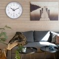 thumbnail image 4 of Reloj de pared moderno jomparis 12, funciona con pilas Silent Sweep, 4 of 7