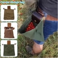 thumbnail image 3 of Sac en Cuir et Bushcraft Pochette de Recherche de Nourriture Cirée Pliable pour Randonnée, 3 of 8