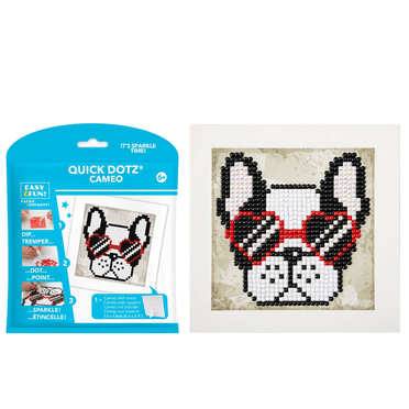 Diamond Dotz Cool sunnies Dog Diamond Painting Kits for Kids - Diamond Art Kits a Relaxing Creative Craft Kit with Dotz Gems 5.1"x5.1"
