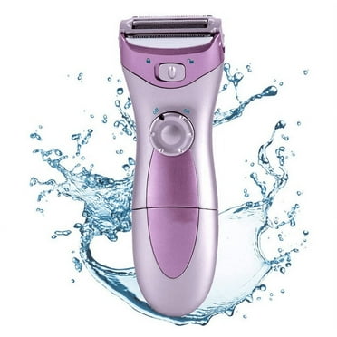 Triani Electric Razor for Women, Shaver for Women Wet and Dry Painless, Cordless Bikini Trimmer Battery Powered Lady Shaver, Purple